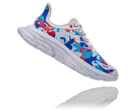 Hoka One One Clifton Edge Geometric Dama - Adidasi Training Albastri / Albastri Flori | RO-0Uccpmr